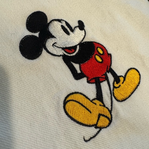 Vintage Guetta Brothers Embroidered Mickey Mouse Baseball Shirt Size L Disney - Picture 2 of 9